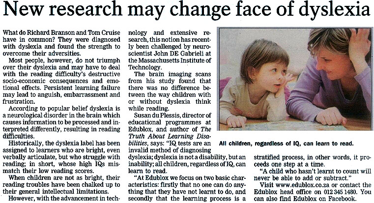New Research May Change The Face Of Dyslexia | Edublox